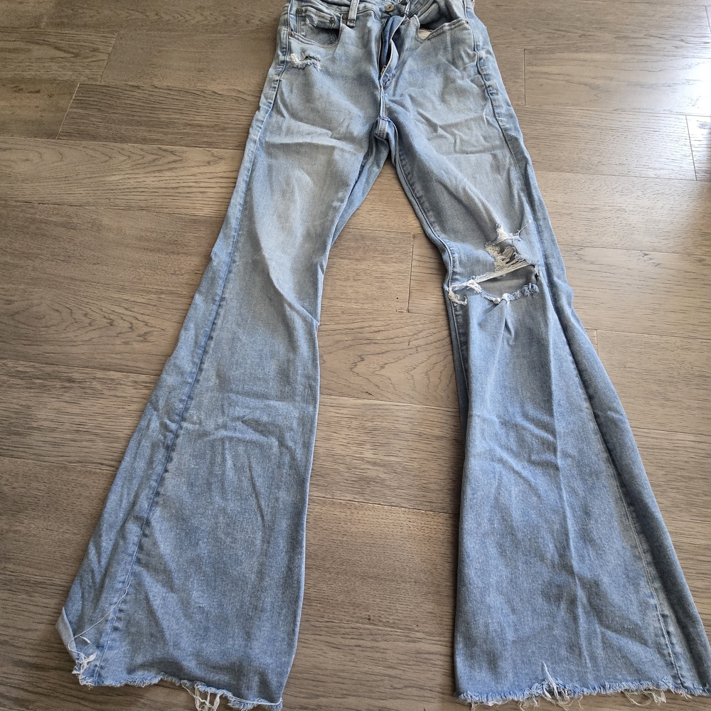 American Eagle Outfitters Light Blue Flare Jeans